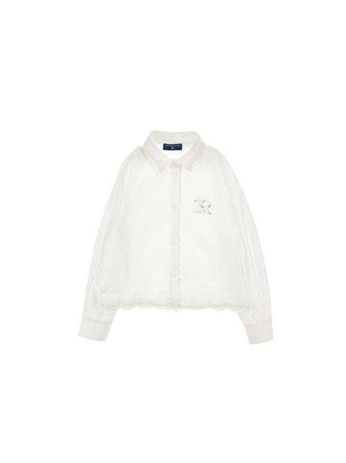Camicia, bambina, logata. ERMANNO SCERVINO | Z1H302 81160001